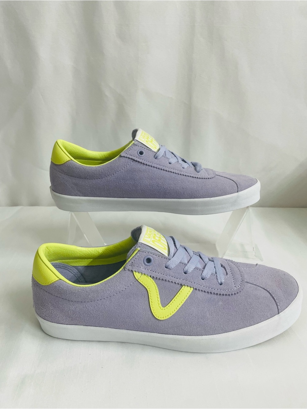 VANS Men's Sport Low Caramella
Lavender Lime Green Suede Shoes Size US 10